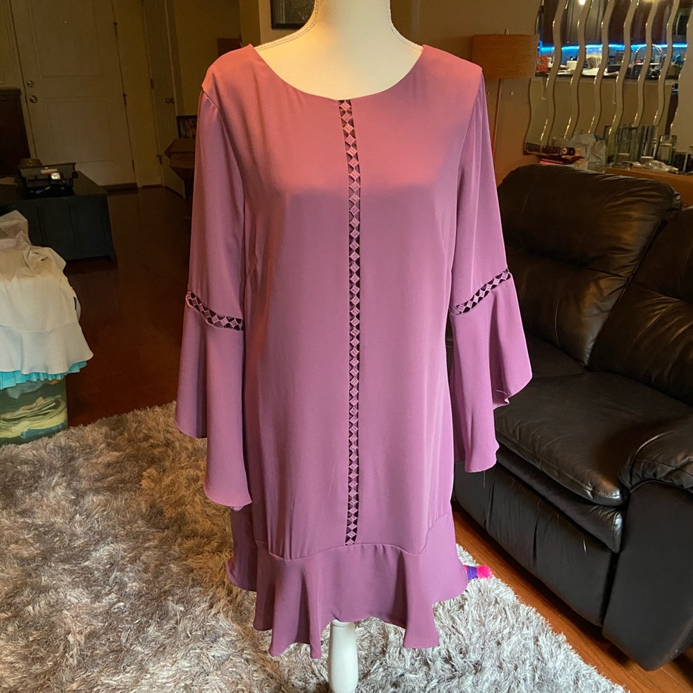 NWOT Pretty Purple Flowy Dress
